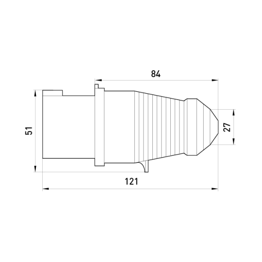 p011001 Силова вилка переносна 3р, 16А, IP44, e.plug.pro.3.16, E.Next