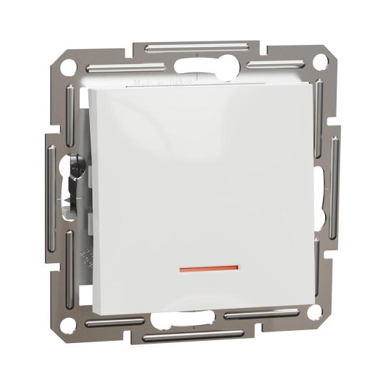 EPH1470121 Вимикач 1кл. з підсвіткою, білий, ASFORA, Schneider Electric