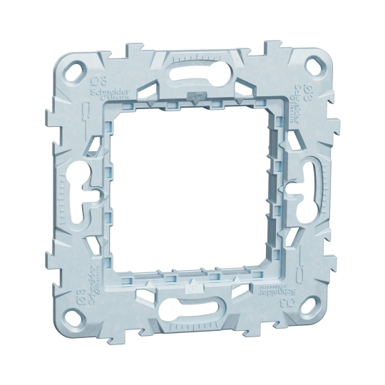 NU7002 Супорт Zamak, 2 модулі, New Unica, Schneider Electric