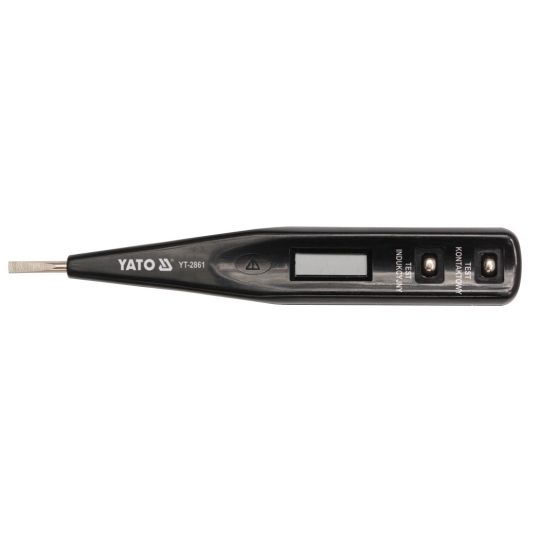 YT-2861 Індикатор контролю напруги цифровий, 12-250V, LCD, Yato