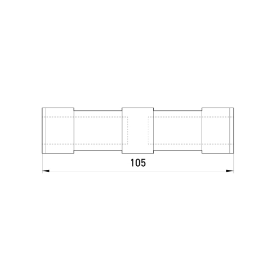 p048002 Гільза з'єднувальна ізольована 35 мм², для СІП, e.tube.pro.ins.a.35.35, E.Next