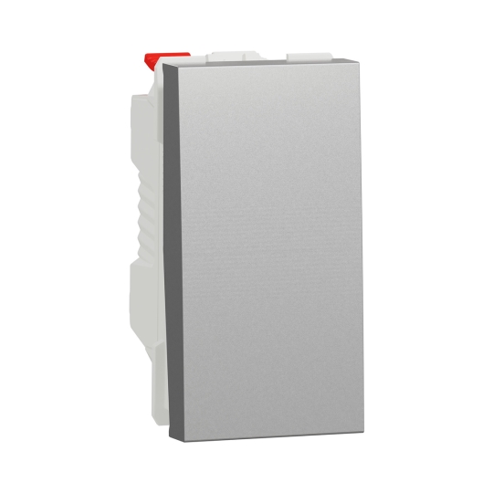 NU310630 Кнопка 1кл., 1 модуль, алюміній, New Unica, Schneider Electric