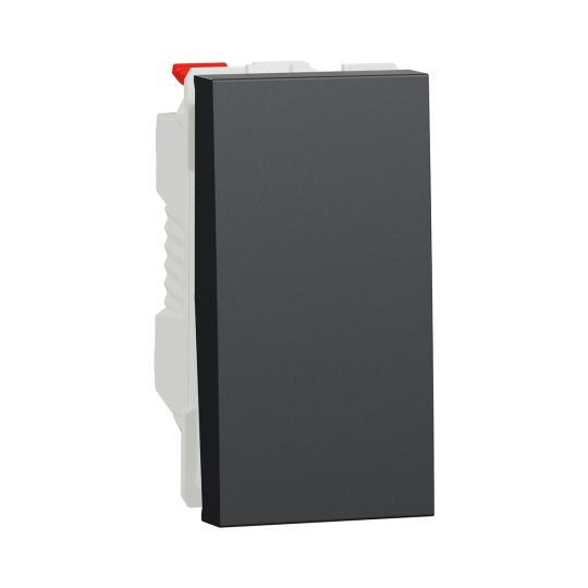 NU310654 Кнопка 1кл., 1 модуль, антрацит, New Unica, Schneider Electric