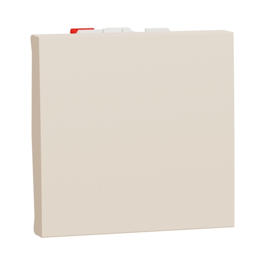 NU320644 Кнопка 1кл., 2 модулі, бежева, New Unica, Schneider Electric
