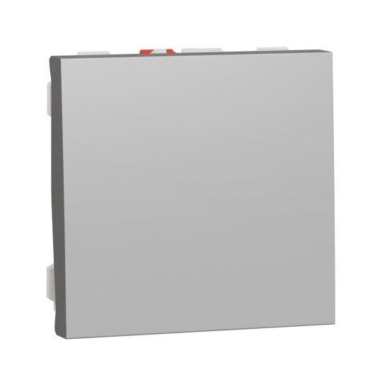 NU320630 Кнопка 1кл., 2 модулі, алюміній, New Unica, Schneider Electric
