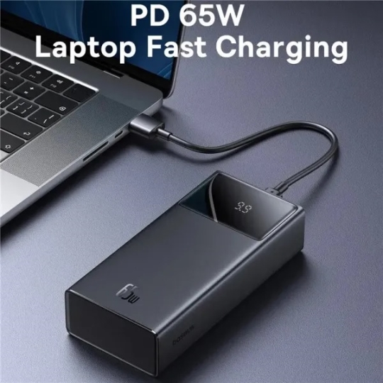 Батарея (Повербанк) 30000mAh, 65W, Star-Lord Digital Display, чорний, Baseus