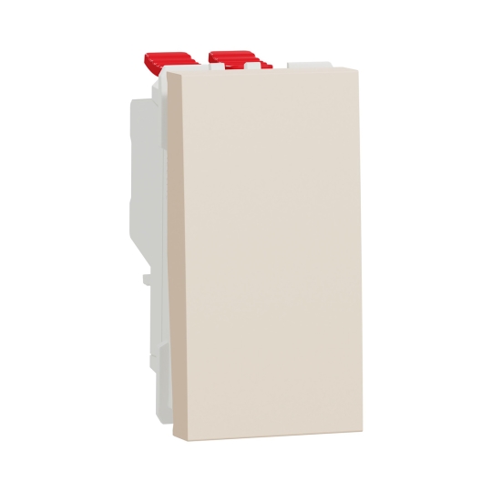 NU310544 Вимикач 1кл. перехресний, 1 модуль, бежевий, New Unica, Schneider Electric