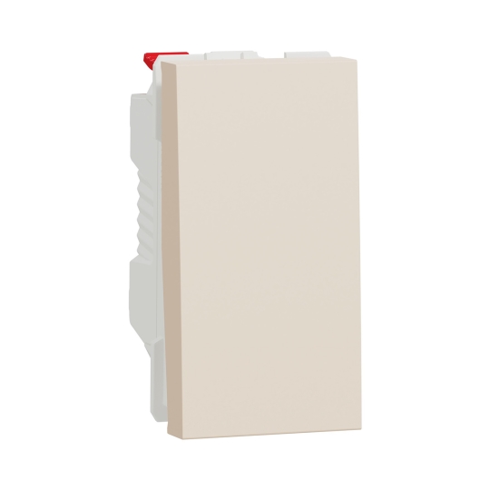 NU310144 Вимикач 1кл., 1 модуль, бежевий, New Unica, Schneider Electric