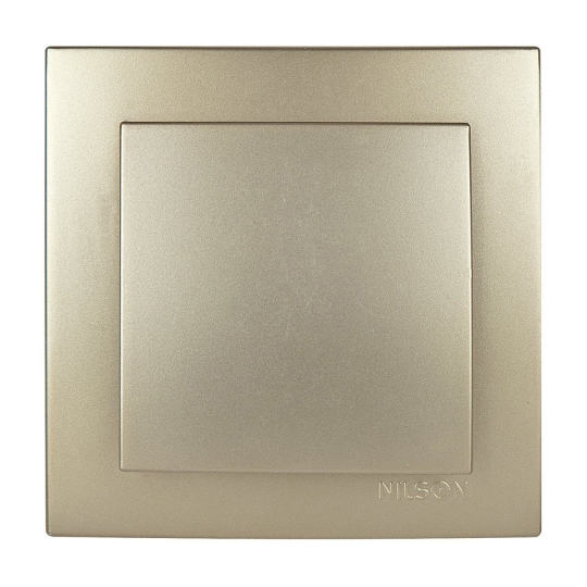 24151001 Вимикач 1кл., золото, Touran, Nilson
