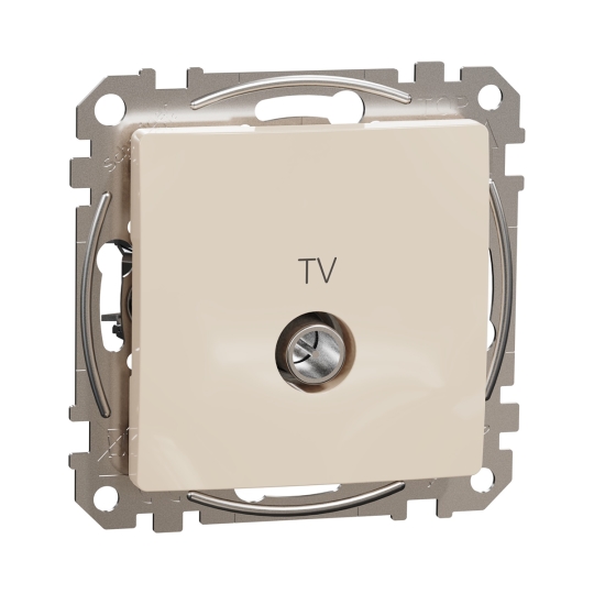 SDD112471 Розетка TV кінцева 4 дБ, бежева, Sedna Design, Schneider Electric