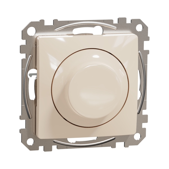 SDD112502 Світлорегулятор (димер) поворотний для LED ламп, бежевий, Sedna Design, Schneider Electric