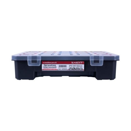 t011015 Органайзер пластиковий, e.toolbox.pro.15, 15" 273х231х62мм, Enext
