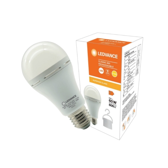 Лампа LED акумуляторна A60 8W E27 2700K LEDVANCE