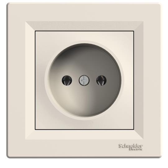 EPH3000123 Розетка без з.к., кремова, з рамкою, ASFORA, Schneider Electric