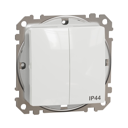 SDD211105 Вимикач 2кл., IP44, білий, Sedna Design, Schneider Electric
