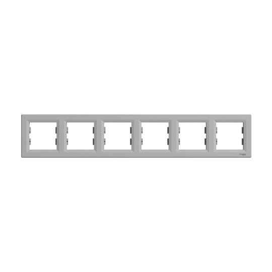 EPH5800661 Рамка шестимісна горизонтальна, алюміній, ASFORA, Schneider Electric