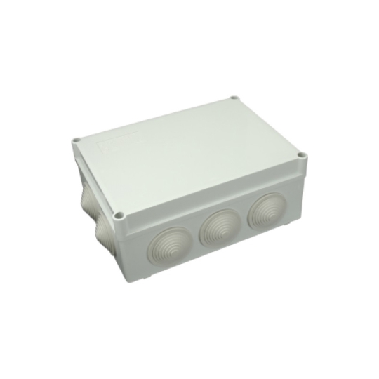 S-BOX 406 Розподільча коробка зовнішня 190х140х70мм, IP55, світло-сіра, Pawbol