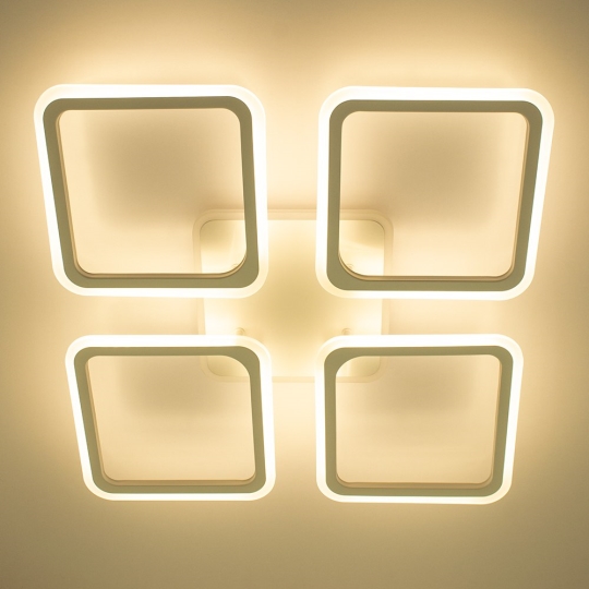 Світильник LED smart 120W, 30K-65K RGB, з пультом, білий LOOK WHITE Luminaria