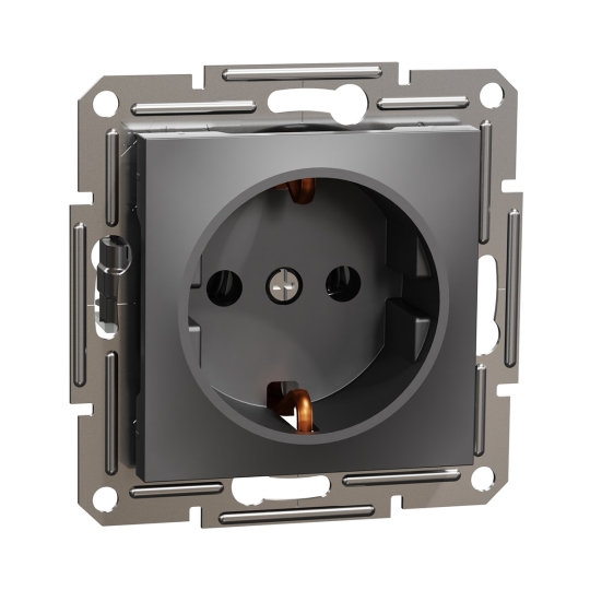 EPH2900171 Розетка з з.к., антрацит, ASFORA, Schneider Electric