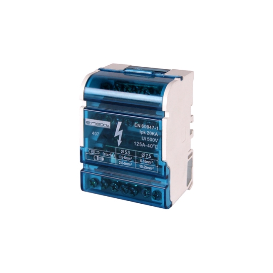 p0650005 Шина нульова в корпусі (кросс модуль) 4х11 отв., e.cbs.pro.4.11, на DIN-рейку, E.Next