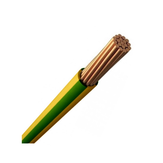 Провід мідний ПВ-3 10 жовто-зелений, Interelectro