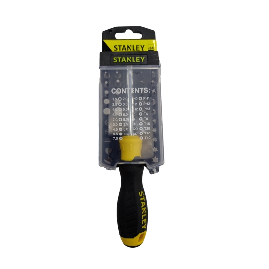 STHT0-70885 Викрутка тримач насадок HEX 1/4, з насадками, STANLEY (34шт./компл.)