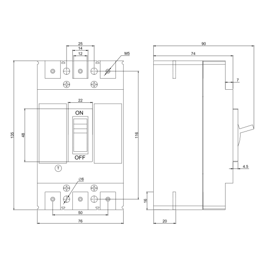 FMC13U0032 Силовий автоматичний вимикач 3p, 32А, FMC1, Promfactor