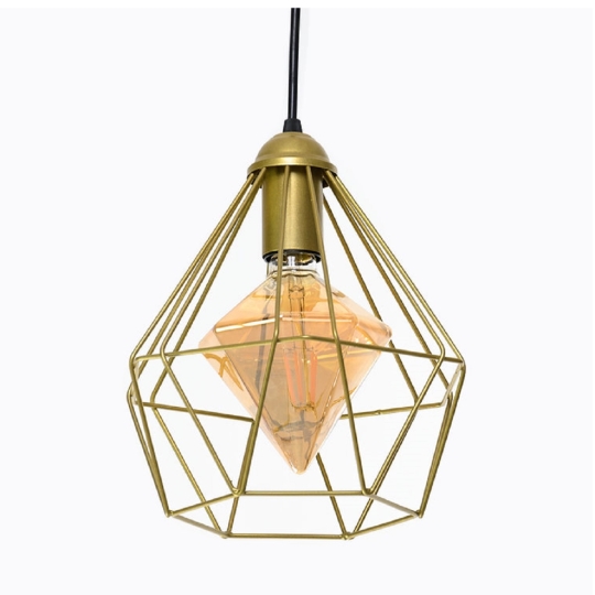 Підвісний світильник 1xE27 золотий Crystal P235 Gold Atmolight