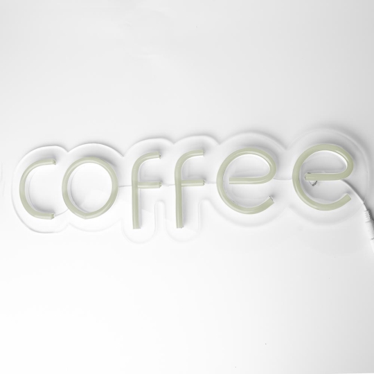 Неонова вивіска "COFFEE", RGB, з контролером, 480х145мм