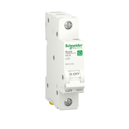 R9F12125 Модульний автоматичний вимикач RESI9, 1P, 25A, C, 6kA, Schneider Electric
