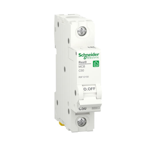 R9F12150 Модульний автоматичний вимикач RESI9, 1P, 50A, C, 6kA, Schneider Electric