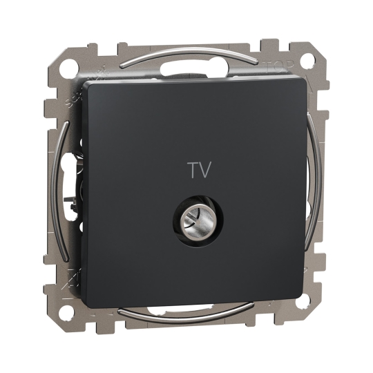 SDD114471 Розетка TV кінцева 4 дБ, чорна, Sedna Design, Schneider Electric