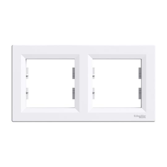 EPH5800221 Рамка двомісна горизонтальна, біла, ASFORA, Schneider Electric