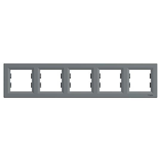 EPH5800562 Рамка п'ятимісна горизонтальна, сталь, ASFORA, Schneider Electric