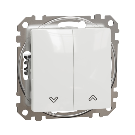 SDD111104 Вимикач для жалюзі 2кл., білий, Sedna Design, Schneider Electric