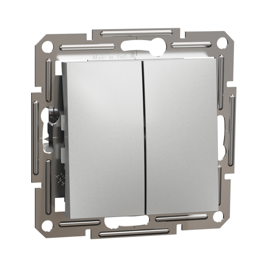 EPH0600161 Вимикач 2кл. прохідний, алюміній, ASFORA, Schneider Electric