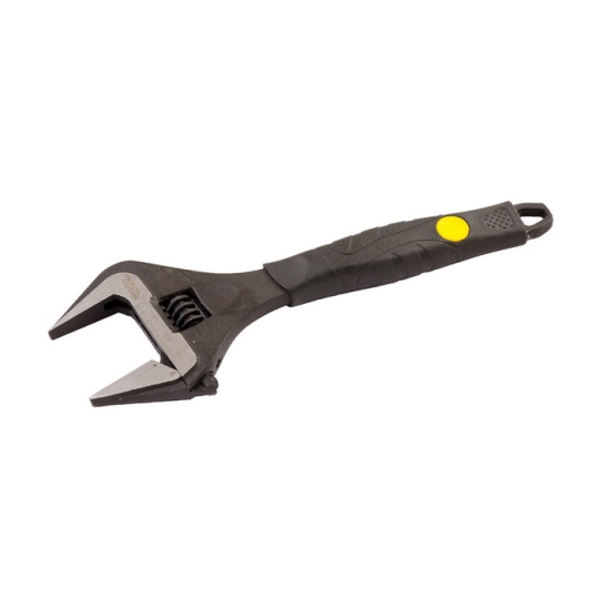 76-0323 Ключ розвідний 0 - 50 мм, L=250 мм, з обрезиненою ручкою, MASTERTOOL