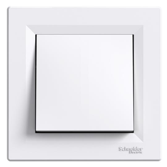 EPH0500121 Вимикач 1кл. перехресний, білий, з рамкою, ASFORA, Schneider Electric