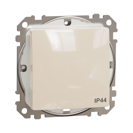 SDD212101 Вимикач 1кл., IP44, бежевий, Sedna Design, Schneider Electric