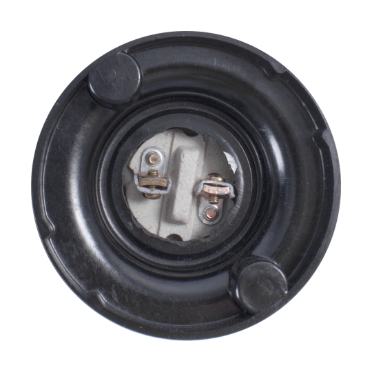 s9100019 Патрон Е27, бакелітовий, чорний, настінний, e.lamp socket wall side.E27.bk.black, E.Next