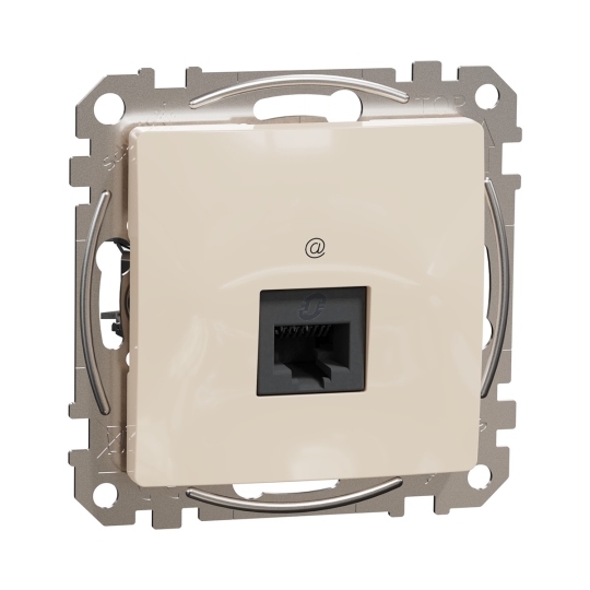 SDD112451 Розетка комп'ютерна RJ45, Cat.5E, бежева, Sedna Design, Schneider Electric