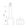 s4037008 Ізольований наконечник втулковий на 2 проводи, 2х2,5мм², 13мм, сірий ENEXT, 100шт