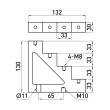 s054102 Ізолятор пластиковий ступінчатий, e.step.ct4-30, 450A, червоний, E.Next