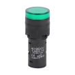 s009018 Арматура світлосигнальна e.ad22.12.green Д22мм 12В АС/DC зелена Enext
