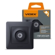 Розетка ТВ, чорний графіт, VF-BNSK1TVME-BG, BINERA, VIDEX