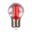 Лампа світлодіодна FILAMENT G45 2W E27 VELMAX червона