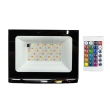 Прожектор LED 50W LEMANSO, LMP76-50 RGB, чорний з пультом