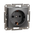 EPH2900171 Розетка з з.к., антрацит, ASFORA, Schneider Electric