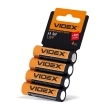 Батарейка сольова R6P/AA, SHRINK CARD, Videx (уп./4шт.)