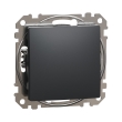 SDD114107 Вимикач 1кл. перехресний, чорний, Sedna Design, Schneider Electric